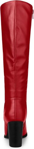 Allegra K Women's Round Toe Block Heeled Knee High Boots in Kuwait