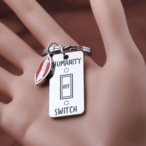BLEOUK The Vampi TV Show Inspired Gift Humanity Switch Off Keychain for Fans Fandom in Saudi Arabia