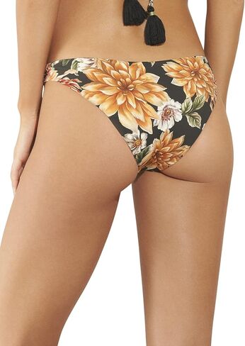 Maaji Flirt Thin Side Reversible Mid Rise Bikini Bottom -Cheeky Cut Bathing Suit Bottom with Bold Print From Recycled Fabric in Saudi Arabia