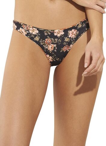 Maaji Flirt Thin Side Reversible Mid Rise Bikini Bottom -Cheeky Cut Bathing Suit Bottom with Bold Print From Recycled Fabric in Saudi Arabia