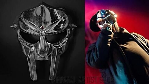 Medieval MF Doom Gladiator Mask Mad-Villain Golden Finish Brass Metal Face Mask Helmet Face Mask for Men's & Kids in Saudi Arabia