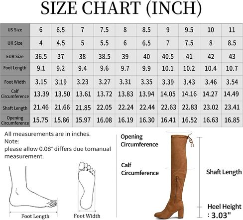 Vepose Women's Over The Knee High Boots Suede Thigh High Boot 3 Inch Chunky Heels Zipper Adjustable Opening Shoes in Kuwait
