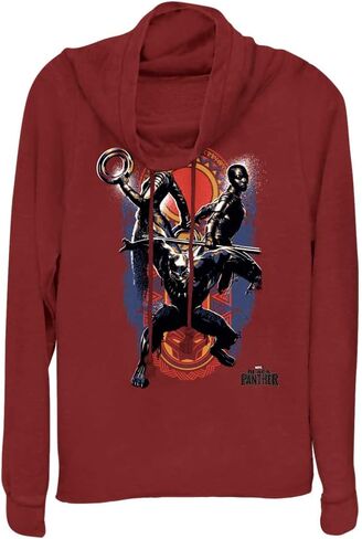Marvel Universe Big Three Women's Long Sleeve Cowl Neck Pullover in Kuwait