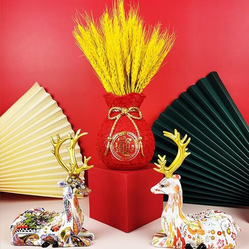 LOONELO 2024 Dragon Chinese New Year Fortune Tree Vase Bucket, Chinese Lucky Money Piggy Bank, Good Luck Fortune Coin Container, Chinese Style Plant Holder for Lunar New Year Eve Party Home Decorations in Saudi Arabia