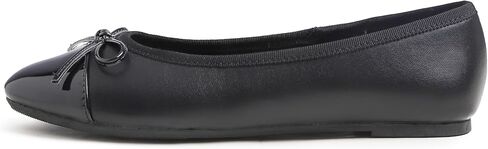 فستان FEVERSOLE النسائي ذو ربطة عنق على شكل فيونكة سهل الارتداء حذاء باليه مسطح عند الأصابع in Kuwait