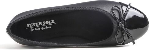 فستان FEVERSOLE النسائي ذو ربطة عنق على شكل فيونكة سهل الارتداء حذاء باليه مسطح عند الأصابع in Kuwait