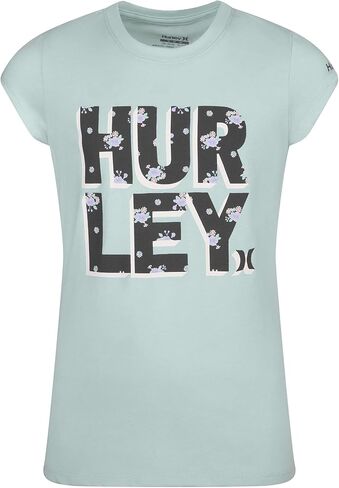 Hurley Girl's Stack Logo Graphic T-Shirt (Big Kids) in Saudi Arabia