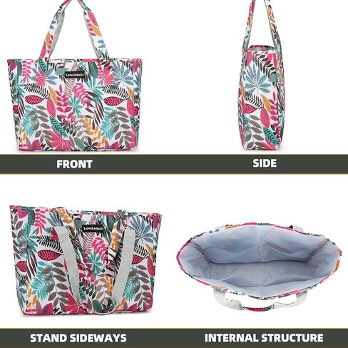 Lovelinks21 Beach Bag for Women Large Waterproof Sandproof Beach Pool Bag Casual Travel Beach Tote Bag with Pockets in Saudi Arabia
