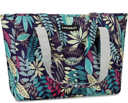 Lovelinks21 Beach Bag for Women Large Waterproof Sandproof Beach Pool Bag Casual Travel Beach Tote Bag with Pockets in Saudi Arabia