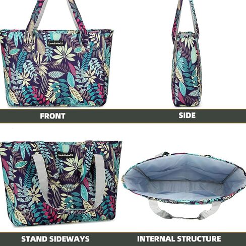 Lovelinks21 Beach Bag for Women Large Waterproof Sandproof Beach Pool Bag Casual Travel Beach Tote Bag with Pockets in Saudi Arabia