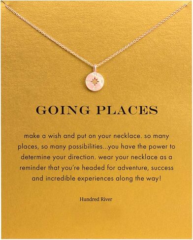 Hundred River Friendship Clover Necklace Unicorn Good Luck Elephant Necklace with Message Card Gift Card (4pack) in Saudi Arabia