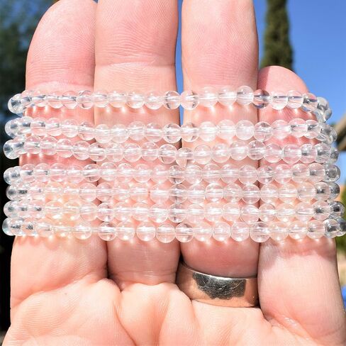 سوار Zenergy Gems Charged من الكريستال الطبيعي الفاخر مقاس 4 ملم + كريستال شحن سيلينيت مغربي in Saudi Arabia