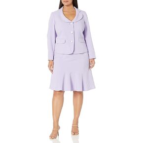 Le Suit Women's Plus Size Jacket/Skirt Suit 50040845-a86