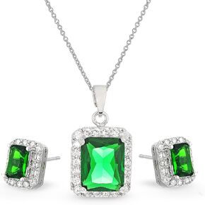 Crystalline Azuria Jewelry Sets for Women Costume Jewelry Sets Wedding Jewelry Set with Necklace and Earring for Bride Bridesmaid Jewelry