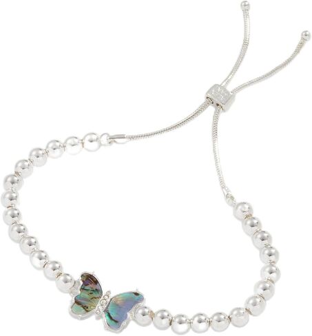 Alex and Ani AA763123SS,Carved Abalone Butterfly Tennis Bolo Bracelet,Shiny Silver,Multi, Bracelets in Saudi Arabia