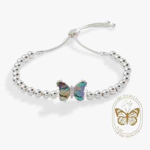Alex and Ani AA763123SS,Carved Abalone Butterfly Tennis Bolo Bracelet,Shiny Silver,Multi, Bracelets in Saudi Arabia