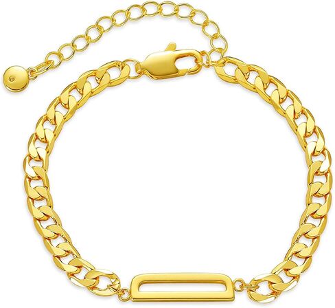 MRSXIA Anklet for Women Gold Initial Sideways Letter A-Z 5MM Cuban Link Curb Foot Chain 18K Gold Filled Dainty Simple Personalized Alphabet Summer Beach Jewelry Birthday Gift in Saudi Arabia
