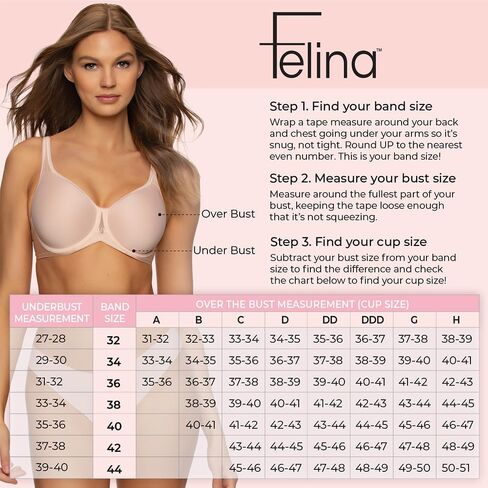 حمالة صدر تي شيرت Felina Paramour Sensational (أحمر بنفسجي، 38 جم) in Saudi Arabia