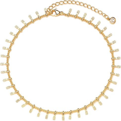MYEARS Women Gold Anklet Dangle Dainty Foot Chain 14K Gold Filled Summer Boho Beach Simple Cute Jewelry Gift in Saudi Arabia