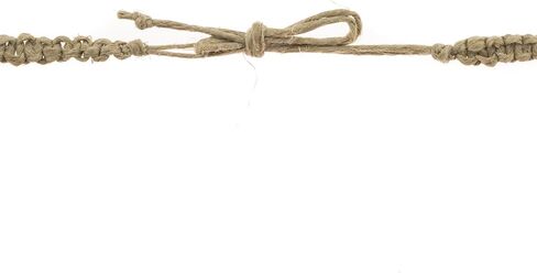 BlueRica Hemp Anklet Bracelet with Puka Shell Beads & Dark Blue Murano Glass Tubes in Saudi Arabia