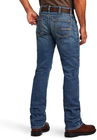 Ariat Male Rebar M7 DuraStretch Edge Stackable Straight Leg Jean Rico 40W x 34L in Saudi Arabia