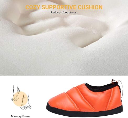 KingCamp Unisex Warm Camping Slippers Soft Winter Slippers with Non Slip Rubber Sole & Carry Bag in Kuwait