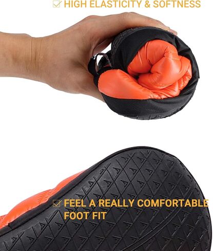KingCamp Unisex Warm Camping Slippers Soft Winter Slippers with Non Slip Rubber Sole & Carry Bag in Kuwait