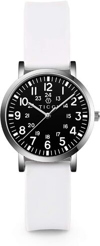 TICCI Women's Petite Watch for Medical Professionals Easy to Read Small Face, Silicone Band, Second Hand, Military Time for Nurses, Doctors, Students in Saudi Arabia