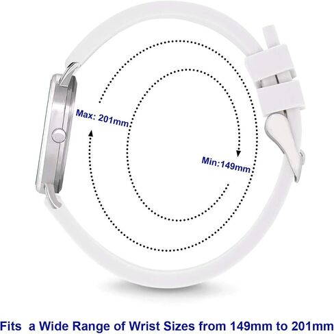 TICCI Women's Petite Watch for Medical Professionals Easy to Read Small Face, Silicone Band, Second Hand, Military Time for Nurses, Doctors, Students in Saudi Arabia