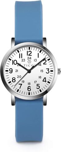 TICCI Women's Petite Watch for Medical Professionals Easy to Read Small Face, Silicone Band, Second Hand, Military Time for Nurses, Doctors, Students in Saudi Arabia