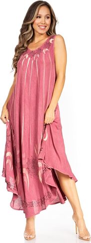 Sakkas Starlight Fourth Women's Tie Dye Caftan Tank Dress/Cover Up Beach Kaftan in Saudi Arabia