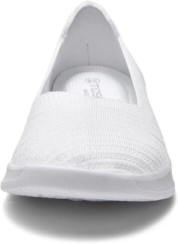 konhill Women's Slip on Loafers - Comfy Walking Tennis Low-Top Ballet Flat Nurse Shoes Casual Sneakers in Saudi Arabia
