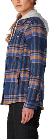Dickies Women's Flannel Hooded Shirt Jacket in Saudi Arabia