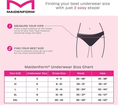 سراويل داخلية نسائية من Maidenform مصنوعة من الدانتيل، ملابس داخلية رفيعة غير مرئية، عبوة من 3 قطع in Saudi Arabia