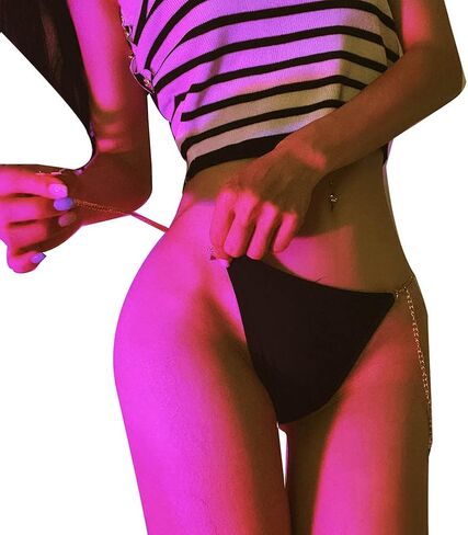 مثير 12 كوكبة رسالة الجسم سلسلة مجوهرات الفولاذ المقاوم للصدأ سلسلة الخصر بيكيني الملابس الداخلية سلسلة البطن كريستال ثونغ in Kuwait