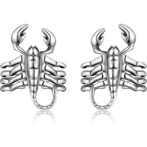 أقراط العقرب من الفضة الإسترليني أقراط على شكل عقرب للنساء هدايا مجوهرات العقرب الشرير للرجال والنساء in Kuwait