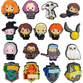 Vendysass 17 قطعة من دلايات أحذية الرسوم المتحركة اللطيفة لتزيين الأحذية القبقاب، هدايا سحرية للأحذية للأطفال الأولاد والبنات والأطفال in Kuwait