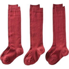 CLASSROOM Big Girls' Uniform Opaque Knee Hi Socks 3-Pack
