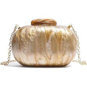 WuYangSto Acrylic Clutch Purses for Women formal, Evening Bags with Gold Chain for Party Anniversary in Saudi Arabia