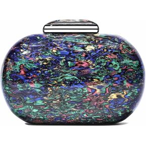 WuYangSto Acrylic Clutch Purses for Women formal, Evening Bags with Gold Chain for Party Anniversary