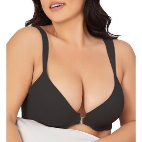 FINETOO حمالة صدر للنساء مثير إغلاق الجبهة حمالات الصدر للنساء حجم كبير حمالة الصدر التغطية الكاملة غير المبطنة حمالات الصدر مع Underwire رفع البرازيلي in Kuwait