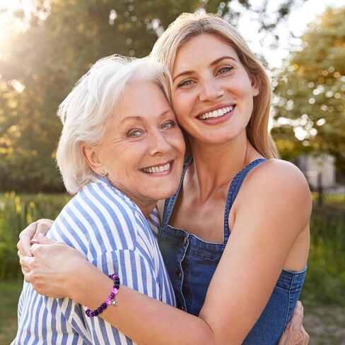 epirora احصل على هدايا جيدة قريبًا للنساء، سوار من الحجر الطبيعي للشفاء من الجمشت وممتد، هدايا ملهمة لتخفيف التوتر، هدايا مجوهرات للتعافي من الجراحة للنساء والفتيات المراهقات in Kuwait