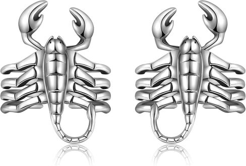 أقراط العقرب من الفضة الإسترليني أقراط على شكل عقرب للنساء هدايا مجوهرات العقرب الشرير للرجال والنساء in Kuwait