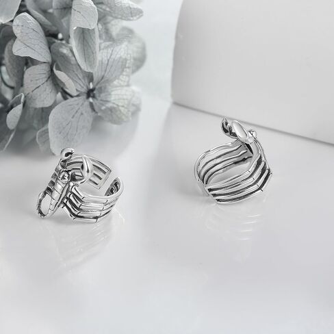 أقراط العقرب من الفضة الإسترليني أقراط على شكل عقرب للنساء هدايا مجوهرات العقرب الشرير للرجال والنساء in Kuwait