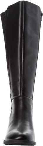Propet Womens Talise Zippered Casual Boots Knee High Mid Heel 2-3" - Black in Saudi Arabia