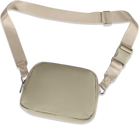 حقيبة حزام INTINI للنساء كبيرة الحجم، حقيبة كروس عصرية للرجال، حقيبة خصر للرجال، حقيبة صدر للسفر والجري والتنزه سيرًا على الأقدام باللون الأسود in Kuwait