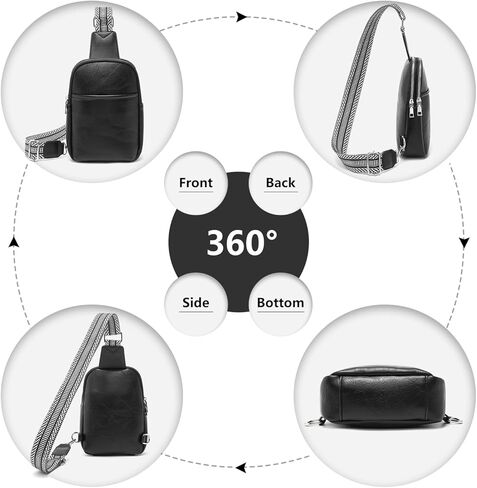 حقيبة ميس لولو سلينغ للنساء، حقائب صدر جلدية مضادة للسرقة ومحفظة كروس للسفر المدرسي in Kuwait