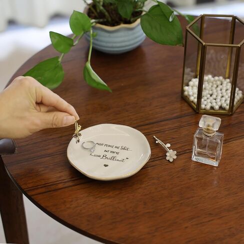 Inspirational Gifts for Women Ring Dish - You are Amazing So This is Reminder Ceramic Jewelry Dish Tray Encouragement Birthday Gifts for Sister Daughter Niece in Saudi Arabia