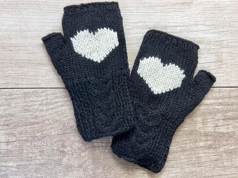 إيلا سوسمان اليد متماسكة الألبكة الصوف القلب أصابع كابل قفاز الصوف مبطن الشتاء الرسائل النصية القيادة مكتب in Kuwait