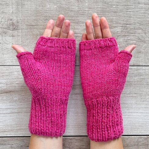 Ella Sussman Hand Knit Alpaca Wool Heart Fingerless Cable Glove Fleece Lined Winter Texting Driving Office in Saudi Arabia